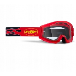 Gogle FMF PowerCore Junior Flame Red Clear