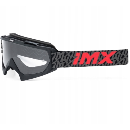 Gogle IMX Mud Black/Grey/Red Clear