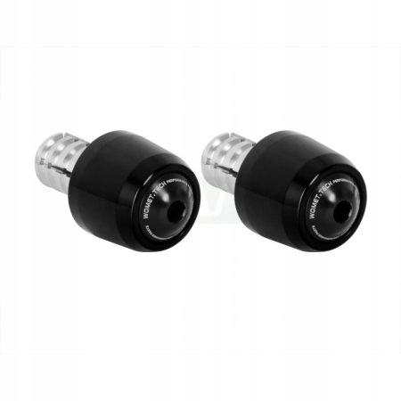 Womet Końcówki Ciężarki kierownicy 13mm Czarne