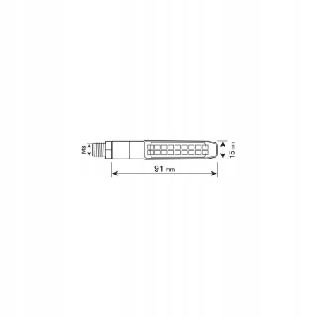Kierunkowskazy LED 12V Victory ze światłem Pozycji LAMPA 91624