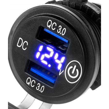 Extreme Gniazdo zapalniczki motocyklowe 2x USB