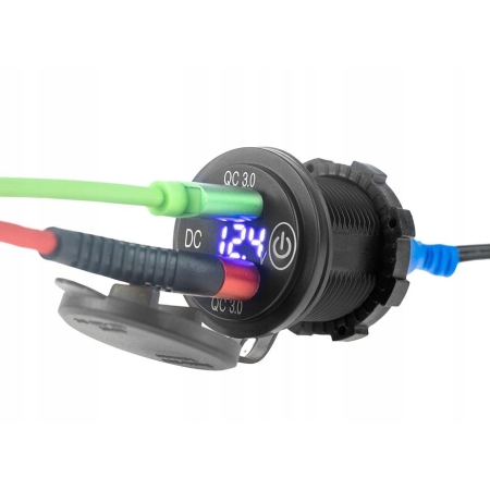 Extreme Gniazdo zapalniczki motocyklowe 2x USB
