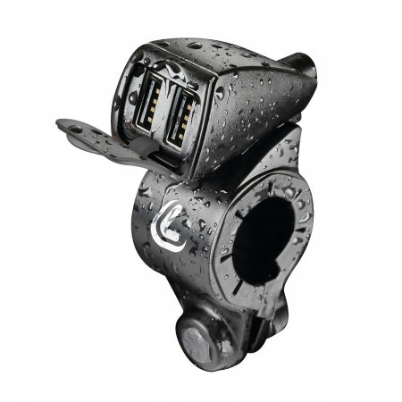 LAMPA ładowarka 2x USB na kierownicę 38828