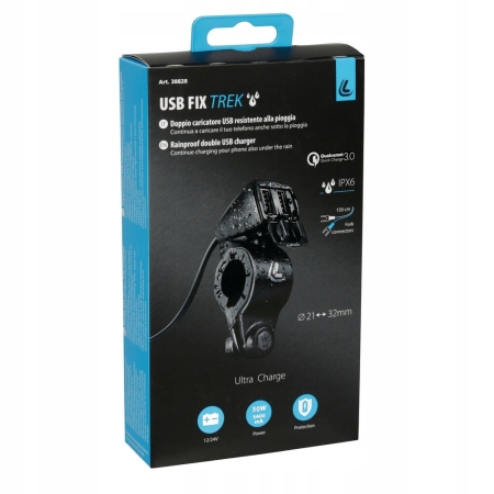 LAMPA ładowarka 2x USB na kierownicę 38828
