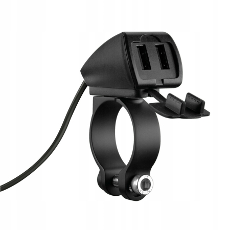 LAMPA ładowarka 2x USB na kierownicę 91812
