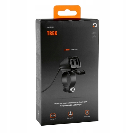 LAMPA ładowarka 2x USB na kierownicę 91812