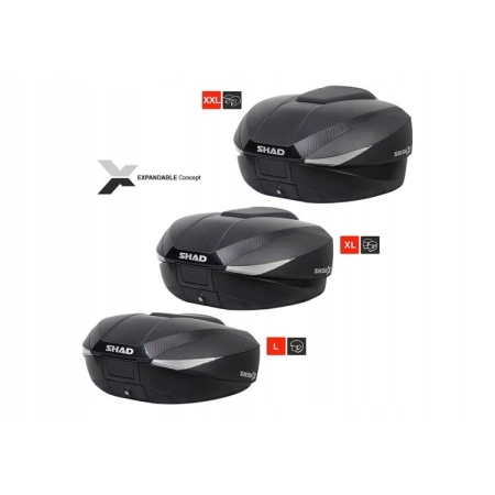 Kufer centralny o regulowanej pojemności Shad model SH58X Carbon