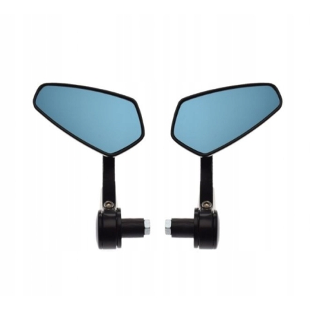WM Moto Lusterka mocowane na końcówki kierownicy ciemne szkło
