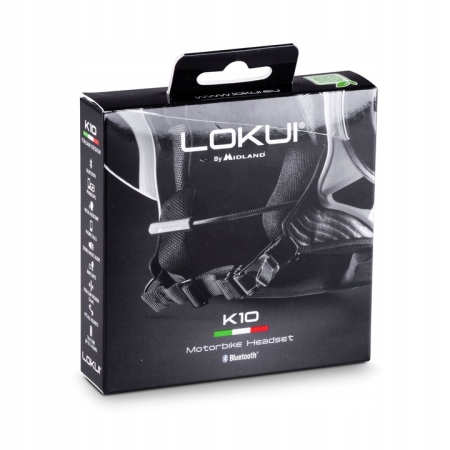 Interkom do kasku Lokui K10 bluetooth By Midland Single (Na jeden kask)