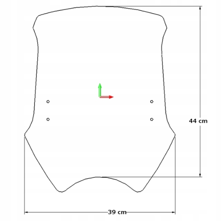 LOSTER Szyba Motocyklowa uniwersalna U2T