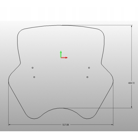 LOSTER Szyba Motocyklowa uniwersalna U3T