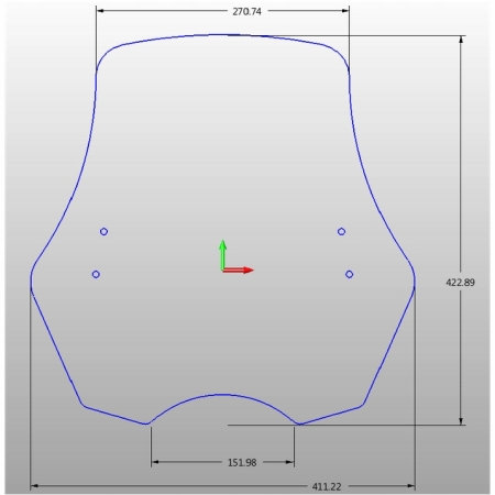 LOSTER Szyba Motocyklowa uniwersalna U7T