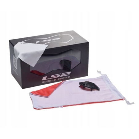 Gogle Enduro LS2 Aura Black/Blue z szybą bezbarwną