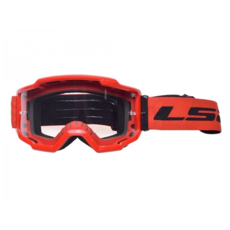 Gogle Enduro LS2 Charger Red z szybą bezbarwną