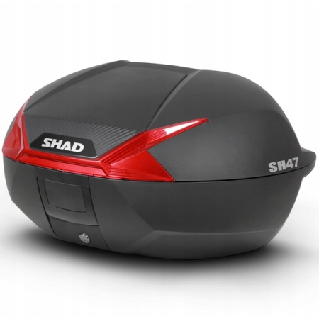 Kufer centralny Shad model SH47 Czerwone odblaski 47L