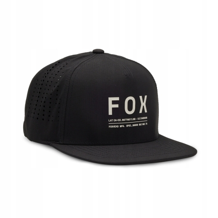 Czapka z daszkiem Fox Non Stop Tech StrapBack Black OS