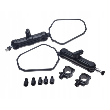 WM Moto LU8005 Lusterka składane adventure z adapterami i zestawem montażowym