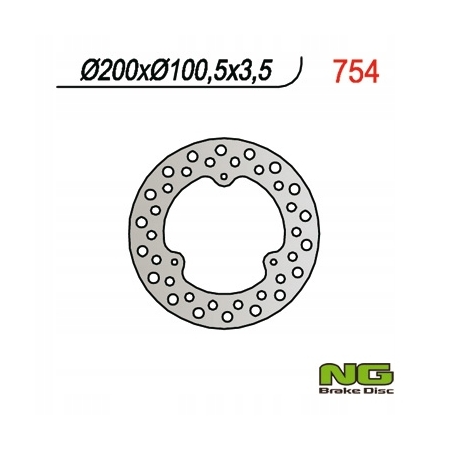 NG754 Tarcza Hamulcowa Suzuki RM 80/85
