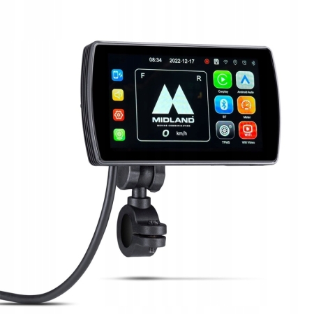 Ekran Android Auto do motocykli Midland BikePlay Pro wersja startowa C1682
