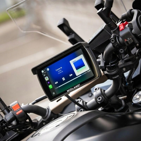 Ekran Android Auto do motocykli Midland BikePlay Pro wersja startowa C1682