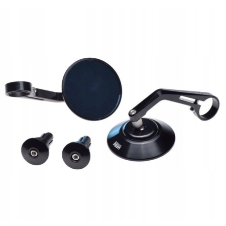 WM Moto LM0065 Lusterka mocowane na końcówki kierownicy okrągłe