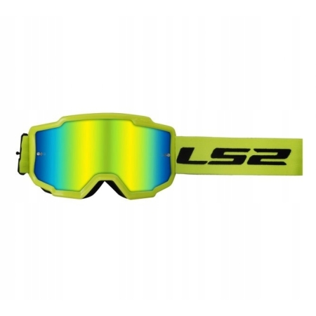 Gogle Enduro LS2 Charger Yellow z szybą lustrzaną