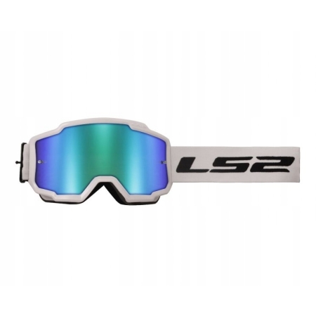 Gogle Enduro LS2 Charger White z szybą lustrzaną