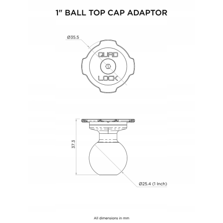 Quad Lock Adapter kulowy 1