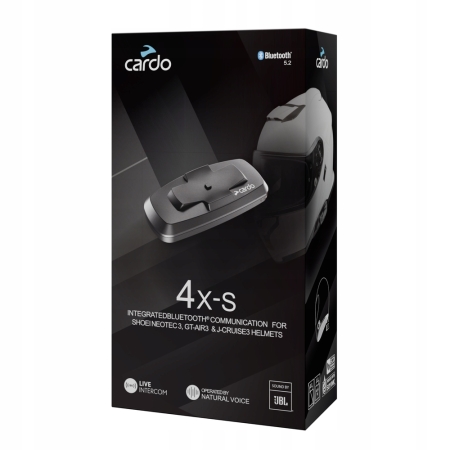 Interkom dedykowany do kasków Shoei 3 gen. Cardo 4X-S Single