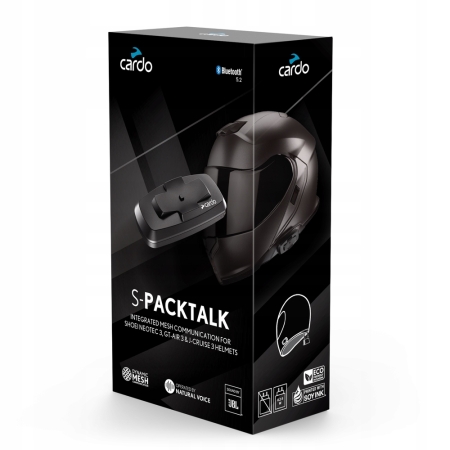 Interkom dedykowany do kasków Shoei 3 gen. Cardo Packtalk-S Single