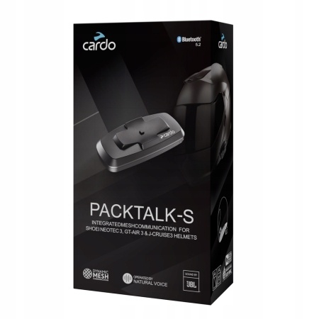 Interkom dedykowany do kasków Shoei 3 gen. Cardo Packtalk-S Single