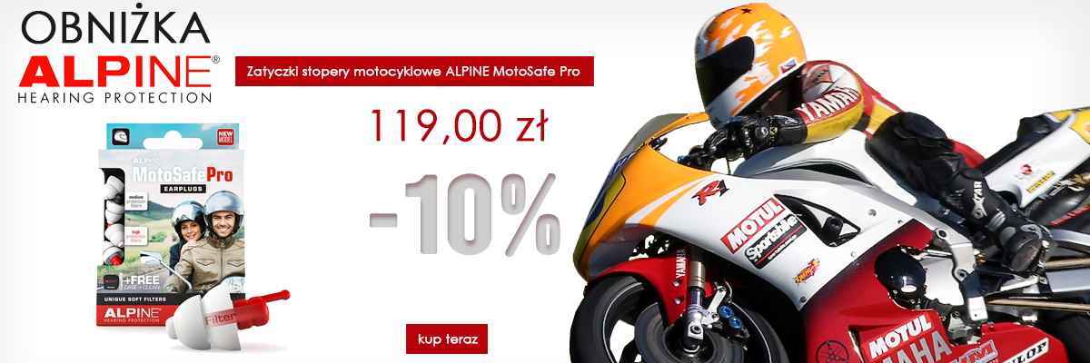 Zatyczki stopery motocyklowe ALPINE MotoSafe Pro